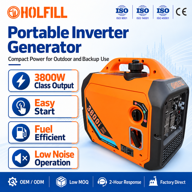Professional Portable Dual Fuel Inverter Generator 3200W Rated 3500W Max with Stable Output for Outdoor Emergency Backup