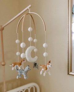 Decoración para Cuarto de Bebé, Soporte Redondo de Madera de Haya para Móvil de Cuna, Marco de <span class=keywords><strong>Arco</strong></span> para Colgar Móviles DIY - Product Image 6