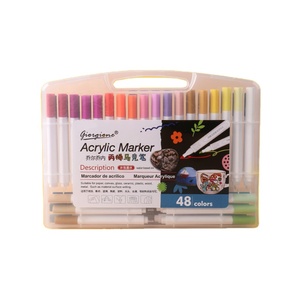 Set di 48 Pennarelli a Base d'Acqua Giorgione, Pennarelli per Lavagna Bianca, Penne Acriliche Nere Lavabili, Marcatori Artistici per Bambini e Disegno Fai-da-Te - Product Image 1