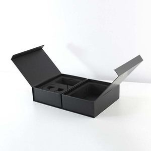 Luxury Custom <b>Magnetic</b> 2 Two Piece Side Open Double Door Gift Packaging <b>Box</b> With Logo - Product Image 3