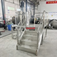 Réservoir de mélange d'agitateur 500L 2000L avec moteur Siemens et chauffage pour le traitement chimique du shampooing et du détergent liquide