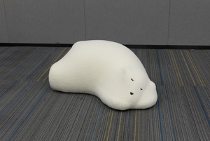 White Bear-Shaped Fluffy <strong>Bean</strong> <strong>Bag</strong> Sofa Cute Childlike Furniture with <strong>Sit</strong> and Recline Feature for Children's Chair - Product Image 4