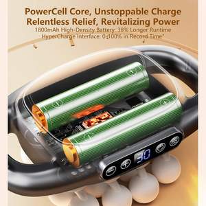 Pistola de Fascia de 8 cabezales, herramienta de masaje eléctrica con pantalla LCD para espalda, cuello, pierna, masajeador de cuerpo completo, pistola de masaje con vibración profesional - Product Image 6