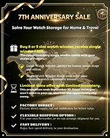 [Promotion Spéciale 7ème Anniversaire] Boîte à Montres Automatique de Luxe en Bois pour 8 Montres avec Entrée par Empreinte Digitale, Lumière RGB, Télécommande LCD