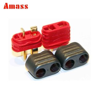 LINSYRC 10 Pares Amass MR30 Enchufe Macho Y Hembra Conector Con Funda Para RC Lipo Batería RC Multicopter