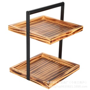 Étagère de rangement minimaliste en bois pour salle de bain, étagère à produits de toilette, étagère à épices en bois massif pour cuisine domestique - Product Image 5