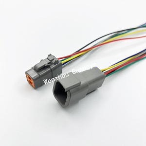 Deutsch DTM loạt 6-pin Nam Nữ ô tô kết nối 250mm điện tử tự động dây khai thác mô hình PVC Nylon DTM kết nối - Product Image 3