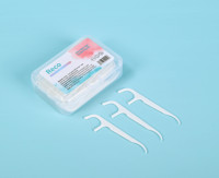 Bâtonnets de fil dentaire biodégradables ultra-fins, cure-dents jetables de qualité alimentaire, 50 pièces, haute élasticité, pour le nettoyage des appareils dentaires