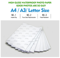 Papel Fotográfico ShinColor de 120g, 190g, 210g, 230g, 260gsm, Tamaño A4, A3, Carta, 4R, Premium, Alto Brillo, Resistente al Agua, para Impresión de Inyección de Tinta