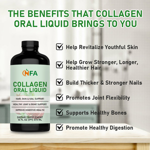 Hot Selling Collagen Oral Liquid 16 FL OZ Skin Hair Nail Joint Bone Support Dietary Supplement - Product Image 3
