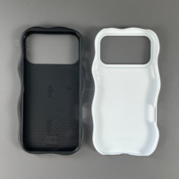 Coque de téléphone personnalisée en sublimation 3D avec bord ondulé, OEM ODM, transferts thermiques, coque de protection personnalisée pour iPhone 17 16 Pro Max