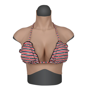 URCHOICE Silicone Mẫu Vú Giả Ngực Nhân Tạo Không Có Dầu Nhân Tạo Thực Tế Cổ Áo Cao Vú Giả Cho Crossdesser - Product Image 2