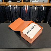 Boîte cadeau magnétique en carton rigide de luxe personnalisée, pliable et repliable à plat, pour emballage de vestes/robes et chaussettes, vente en gros