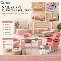 Fournisseur de solutions complètes pour salons de beauté OEM, mobilier professionnel pour salons de manucure, table de manucure avec armoire de rangement