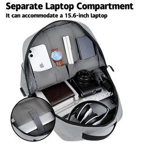 Tùy Chỉnh Trọng Lượng Nhẹ Máy Tính Xách Tay Ba Lô Thiết Kế Đơn Giản USB Tính Năng Dây Đeo Mang Không Thấm Nước Kinh Doanh Giản Dị Sử Dụng Nhà Máy Bán Buôn - Product Image 5