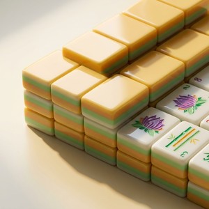 Juego <span class=keywords><strong>de</strong></span> Mahjong Americano <span class=keywords><strong>de</strong></span> 160 Fichas, Color Amarillo Claro, <span class=keywords><strong>de</strong></span> Melamina, para 4 Jugadores, Juego Familiar, Portátil para Viajes, Regalo <span class=keywords><strong>de</strong></span> Lujo - Product Image 1