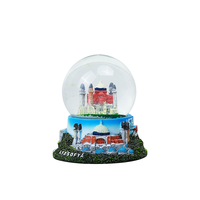 OEM maßge schneiderte umwelt freundliche Harz Wasser kugel Home Decor Schneeball Tourist Souvenir Geschenke Istanbul Türkei Modell Muster Liebe