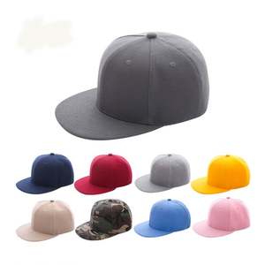 Custom Snapback Back Hat Hiphop <b>Flat</b> Brim <b>Cap</b> <b>Men</b> Women Solid Color Customized Logo Snapback Hat - Product Image 6