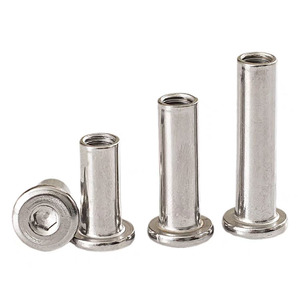 M3 M4 M5 M6 M6 * 20 M8 M10 M12 12.7mm thép mạ Niken Đầu phẳng Hex ổ cắm đồ nội thất kết nối Nut tay áo thùng Nut Nut <span class=keywords><strong>Nuts</strong></span> - Product Image 3