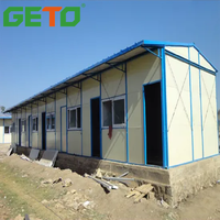 Rumah Prefab Modern dua kamar tidur, rumah kabin Bunglow rumah 60 Meter persegi pemasangan cepat dan mudah