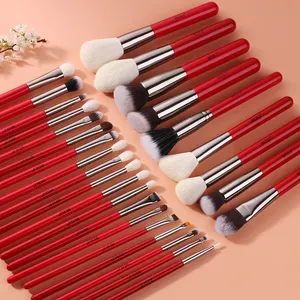 BEILI Biểu Tượng Tùy Chỉnh Trang Điểm Brushes Nylon Quà Tặng Tốt Nhất Màu Đỏ Mỹ Phẩm Cọ Beauty Make Up Tool Foundation Highlighter Blush Eyeshadow