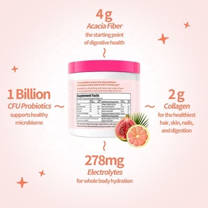 OEMデイリーファイバーパワー4gファイバー（プロバイオティクス、コラーゲン、電解質配合）トロピカルパパイヤ風味の栄養補助食品 - Product Image 2