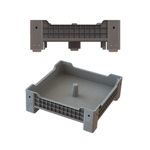 Plateaux d'élevage d'insectes en plastique QS taille personnalisée 1000x1000x355mm PP ver de farine mouche noire empilable pour l'agriculture BSF - Product Image 3