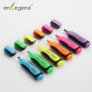 Tùy chỉnh màu neon <span class=keywords><strong>Highlighter</strong></span> Set cao cấp hình bầu dục đánh dấu với đứng chủ cho thoải mái - Product Image 3
