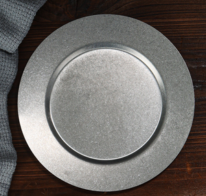 Plateau de service décoratif vintage en <span class=keywords><strong>acier</strong></span> inoxydable <span class=keywords><strong>gris</strong></span> flocon de neige pour la présentation des aliments, vaisselle pour café, boulangerie, maison, cuisine - Product Image 3