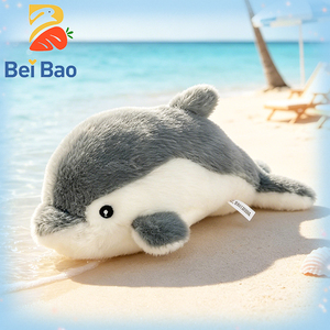 Peluche de Delfín con Logotipo Personalizado, Peluche Suave de Animal Marino, Almohada de Peluche de <span class=keywords><strong>Criatura</strong></span> Oceánica, Juguetes para Niños, Cojín para Dormir, en Stock al por Mayor - Product Image 1