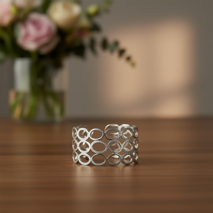 Amy Amy Fashion <b>Cuff</b> <b>Bracelet</b> <b>Silver</b> Plated Geometric Design For Women Party Jewelry B1150 - Product Image 2