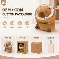 Peluche Capybara Personnalisée Directement de l'Usine avec Tissu Ultra Doux Anti-Stress Cadeau d'Anniversaire Unisexe Marques IP Originales