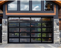 Porte de garage intelligente LONG TAI avec cadre en aluminium, arrêt automatique et sécurité anti-pincement