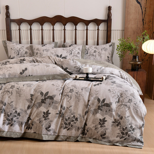 All'ingrosso Set di lenzuola e copripiumino personalizzato ad alta densità di biancheria da letto in lino fresco e traspirante a quattro pezzi - Product Image 4