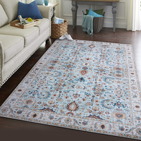 Bester Preis, Marineblauer Persischer Teppich im Used-Look, 3D-Gedruckte Teppiche für das Wohnzimmer