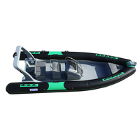 Bateau de course personnalisé avec plancher en aluminium, petit bateau en PVC, console centrale, jet ski Zodiac avec logo personnalisé