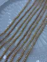 Perles naturelles d'eau douce de qualité supérieure Edwin 3-4 mm, forme pomme de terre, roses et violettes, lisses, brillantes, de haute qualité, solides, pour la fabrication de bijoux