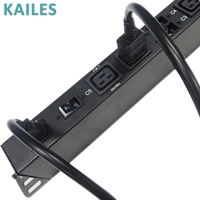 KAILES Série PDU Haute Puissance pour Centre de Données Minier, Unité de Distribution d'Énergie Triphasée 63A AC 415VAC, 13 Prises C13/C19 en Tôle