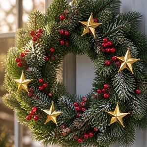 Hiasan Puncak Pohon Natal Bintang Lima Sudut Emas Perak 3D, Karangan Bunga Mini Plastik, Hadiah, Ornamen DIY, Grosir - Product Image 2