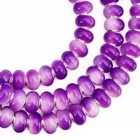 Câble de charge rapide USB multifonction 4-en-1 Y2K esthétique violet avec perles, accessoires de voiture tendance, cadeau, cordon Type C