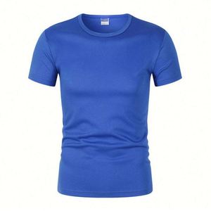 Cheap Blank Men's 100% Polyester Quick Dry Breathable Eco-Friendly T-<b>Shirt</b> Custom Silk Screen Print Front Logo Unisex Sports - Product Image 4