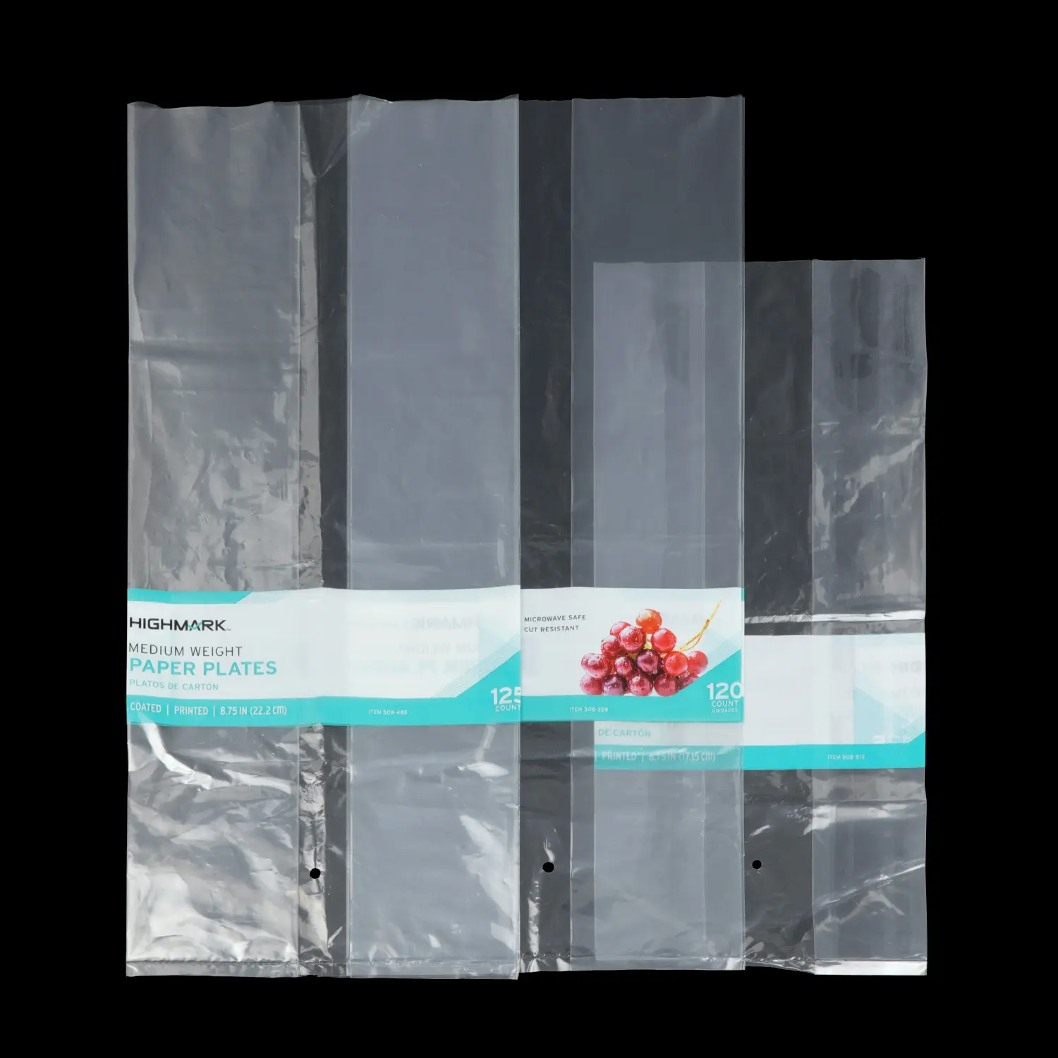 Индивидуальный печатный логотип, одноразовый прозрачный полиэтиленовый ldpe, упаковка, плоские бумажные тарелки, длинный пластиковый упаковочный пакет для бумажных тарелок