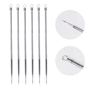 Lmltop เครื่องมือ B0730หน้าสเตนเลสสตีลสองหัวสำหรับกำจัด<span class=keywords><strong>สิว</strong></span>หัวดำสิวอุปกรณ์รักษา<span class=keywords><strong>สิว</strong></span> - Product Image 5