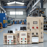 Transformateur Variable TDGC2 Monophasé à Bobine en Cuivre, Transformateur Automatique Réglable 0-250V, Entrée 220VAC