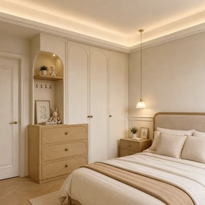 BALOM Bedroom with Drawer System Hinged Wooden Door Soft Close Solid Wood Custom Color OEM Factory Direct - Product Image 2