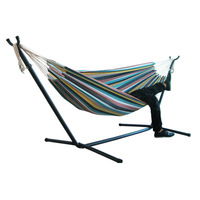 Hamac en toile suspendu, chaise balançoire anti-basculement, mobilier d'extérieur, équipement de camping avec support