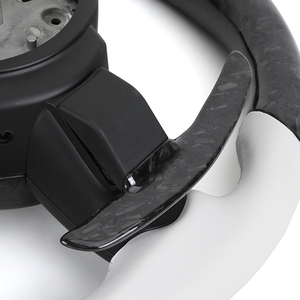 <span class=keywords><strong>Volant</strong></span> en cuir blanc <span class=keywords><strong>M</strong></span> Sport avec carbone forgé et LED pour <span class=keywords><strong>BMW</strong></span> F06 F10 <span class=keywords><strong>F20</strong></span> F21 F30 F36 M2 F87 M3 F80 M4 F82 F85 E70 E88 E90 E92 - Product Image 5