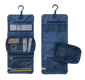 2024 nouveau Design enroulable pliable voyage trousse de <span class=keywords><strong>toilette</strong></span> pochette cosmétique maquillage organisateur sac avec crochet de suspension pour femmes hommes - Product Image 1