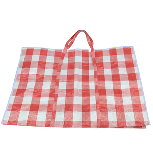 Gran Oferta personalizada Extra grande de gran tamaño resistente laminado almacenamiento de equipaje bolsa móvil Durable PP bolsa tejida impermeable uso almohada - Product Image 5