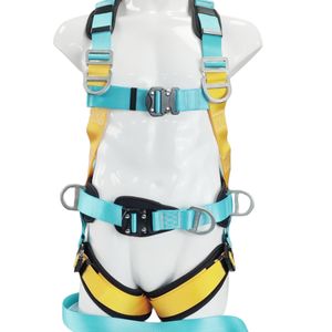 Prévention des chutes <span class=keywords><strong>couvreur</strong></span> Construction échafaudage PPE harnais de corde de sécurité boucle en aluminium réglable ceinture de sécurité complète du corps - Product Image 1